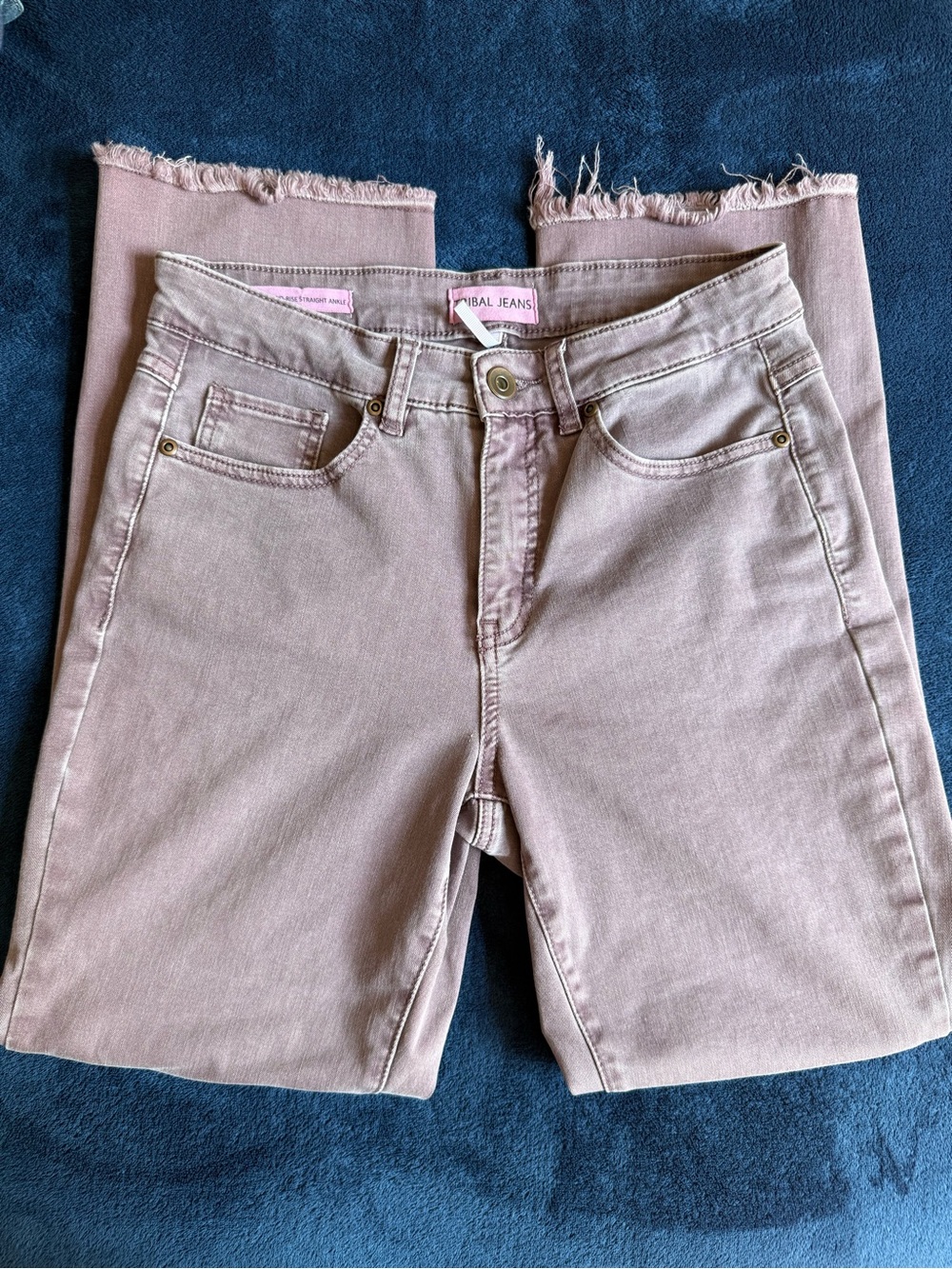 Tribal Women's Dusty Rose Straight Leg Jeans